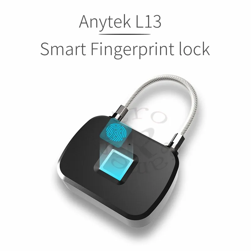 

Anytek L13 Fingerprint Lock Smart Keyless Anti Theft Security Padlock Door Luggage Case Lock for Travel Suitcase Bicycle