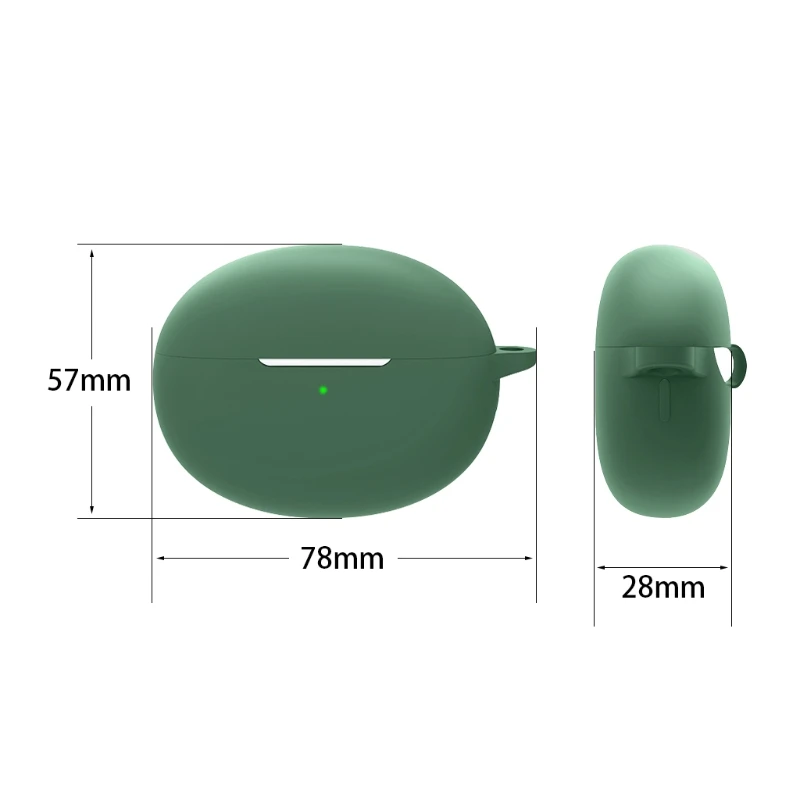 Совместим с OPPO Enco Free 2 Bluetooth-совместимый защитный чехол для наушников силиконовый