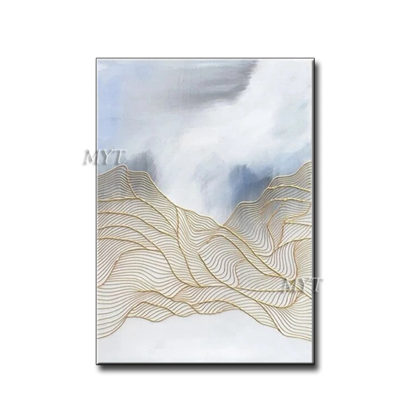 no frame painting MYT бескаркасные 2 шт. ручная работа картина маслом настенные картины холст искусство Декор картина маслом на холсте для домашнего декора без рамы - Цвет: no frame painting
