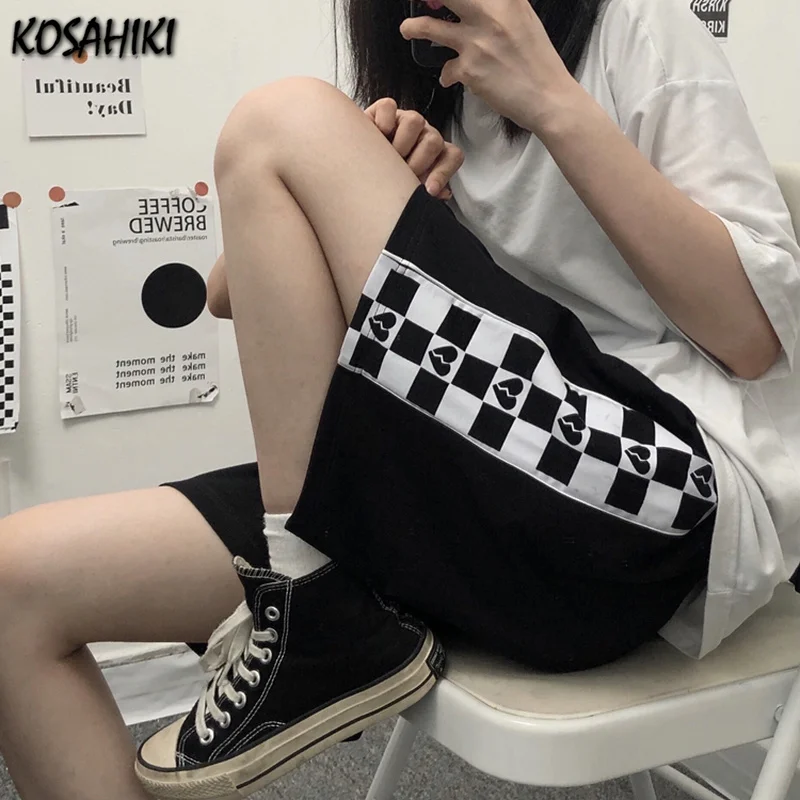 

Шорты женские повседневные в стиле Харадзюку, с принтом сердечек