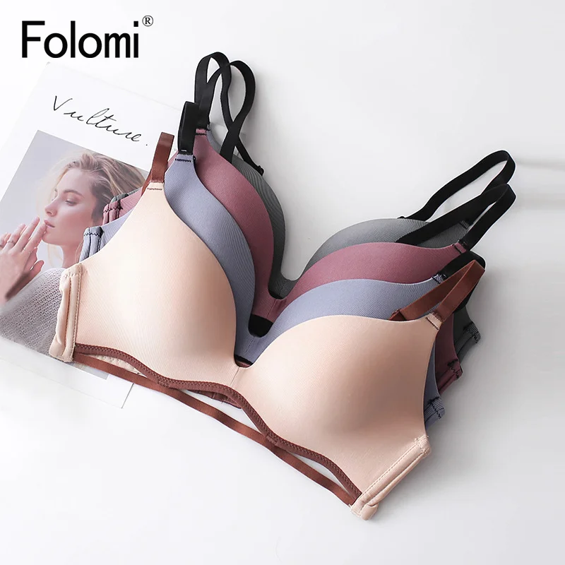 Бюстгальтер женский бесшовный пуш-ап без косточек тонкий пикантное нижнее белье