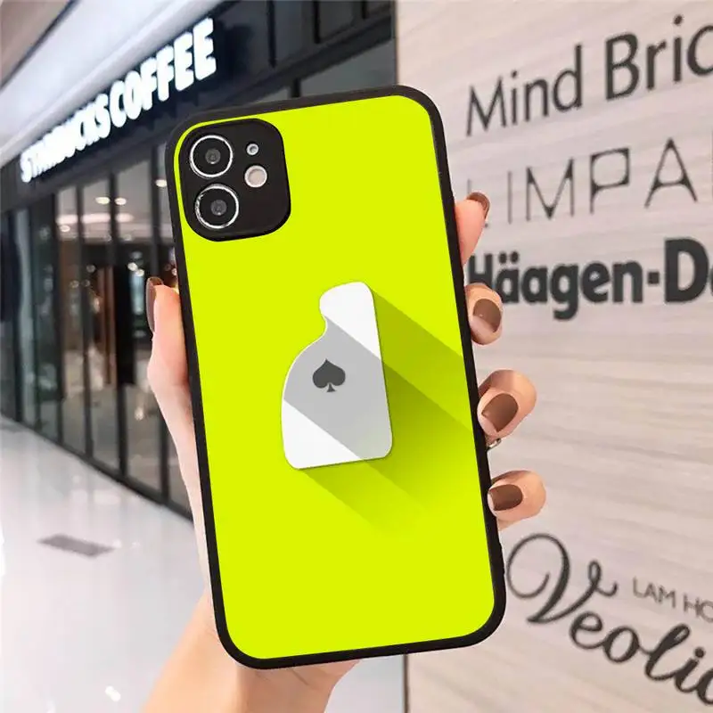 

Color gradient poker simple Phone Case Matte Transparent for iPhone 7 8 11 12 s mini pro X XS XR MAX Plus cover funda