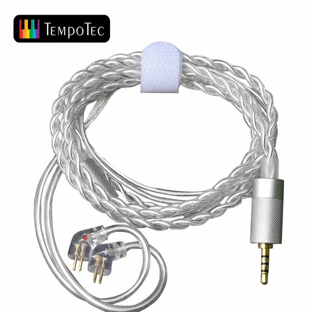 TempoTec 2.5MM Balanced Upgrade Cable 0.78MM 2-Pin (Silver) Compatible with Sonata BHD Headphone Amplifier