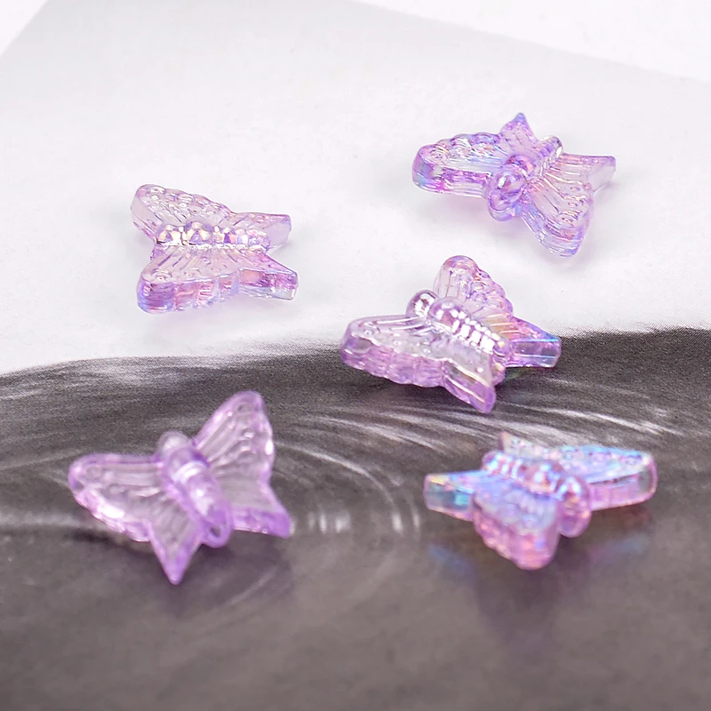 30 шт. акриловые бусины в форме бабочки 14 мм|Бусины для одежды| |