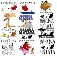cartoon the lion king heat transfer stickers on clothes lovely friends simba kids diy clothing patch on iron clothes for t shirt