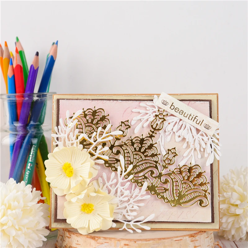 DiyArts цветок рамка металла резки штампы границы для ремесла карты Скрапбукинг 2020