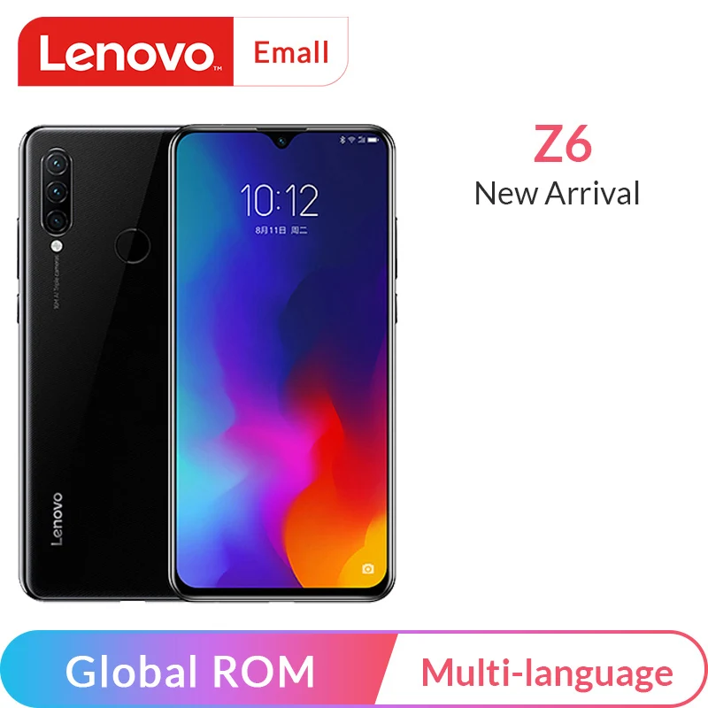 Lenovo Z6 смартфон с восьмиядерным процессором Snapdragon 730 ОЗУ 6 ГБ ПЗУ 64 128 39 дюйма 24 МП 3