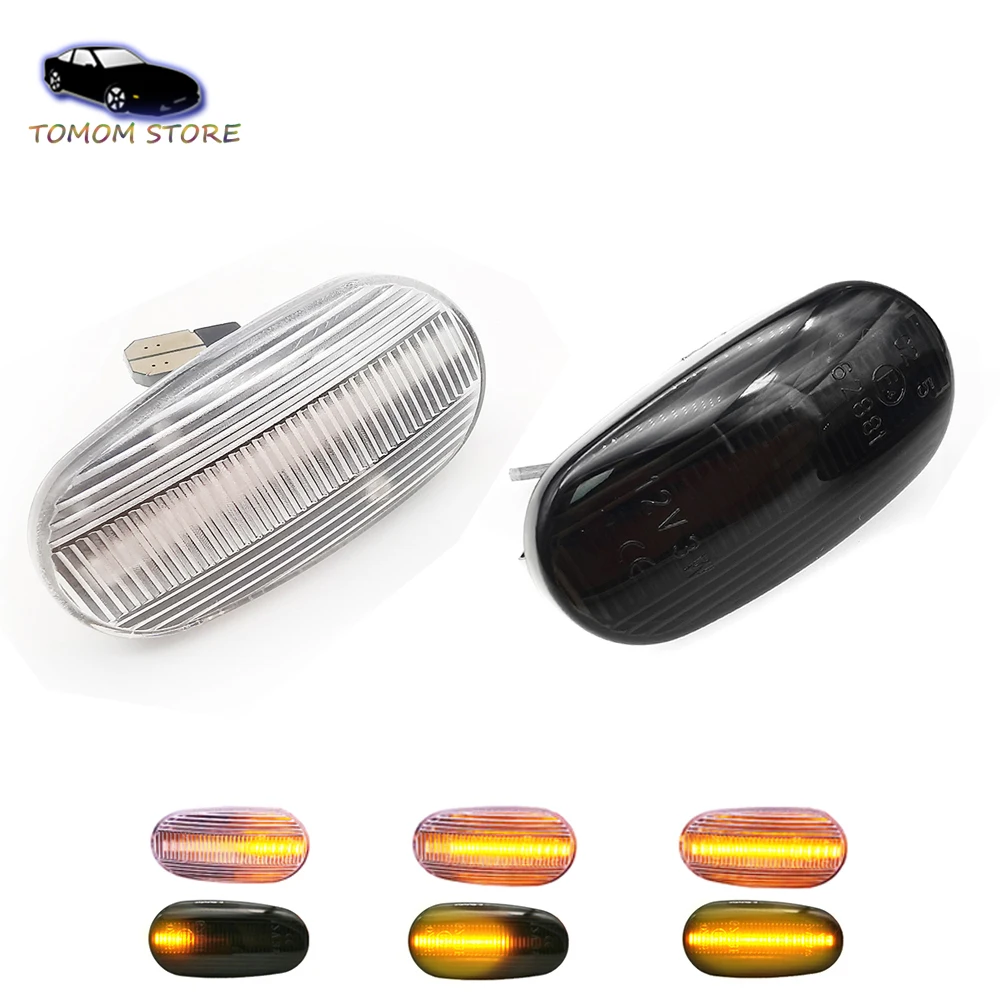 

2x LED Turn Signal Repeater Blinker Light for For Alfa Romeo 147 GT MiTo Fiat Bravo Car Side Marker Indicator Lamp