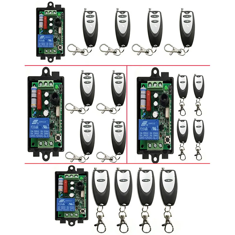 Беспроводной Радиочастотный выключатель с дистанционным управлением 220 В