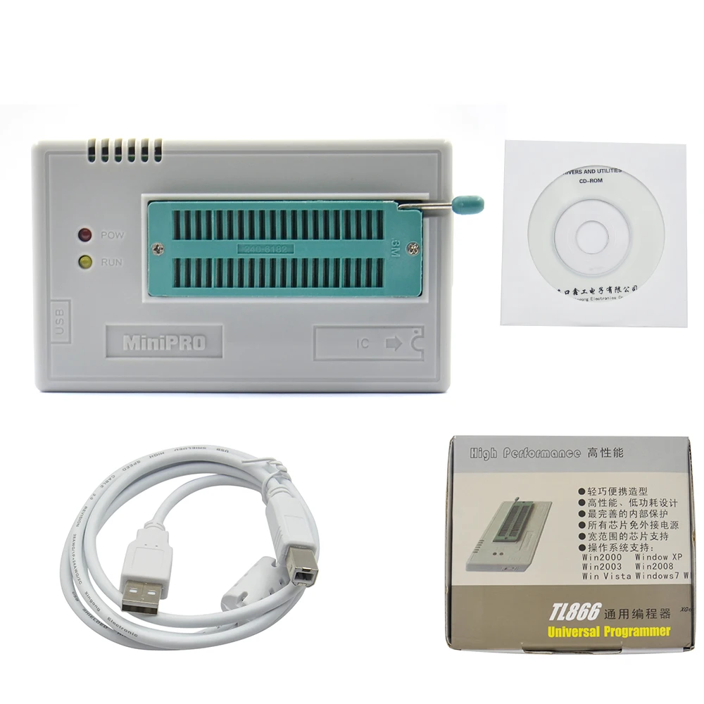 Бесплатная доставка 100% оригинал TL866II Plus V9.0 EEPROM PIC AVR USB универсальный биос NAND