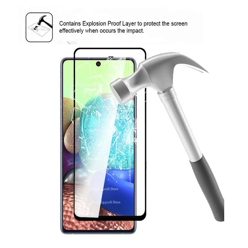 

3in1 a52 protective glass for samsung galaxy a51 5g a72 a52 screen camera protector a51 a71 glass sansung a 52 4g tempered glass