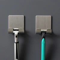 1pc razor stainless steel bracket for mens razor holder bathroom razor holder wall adhesive storage hook kitchen rack