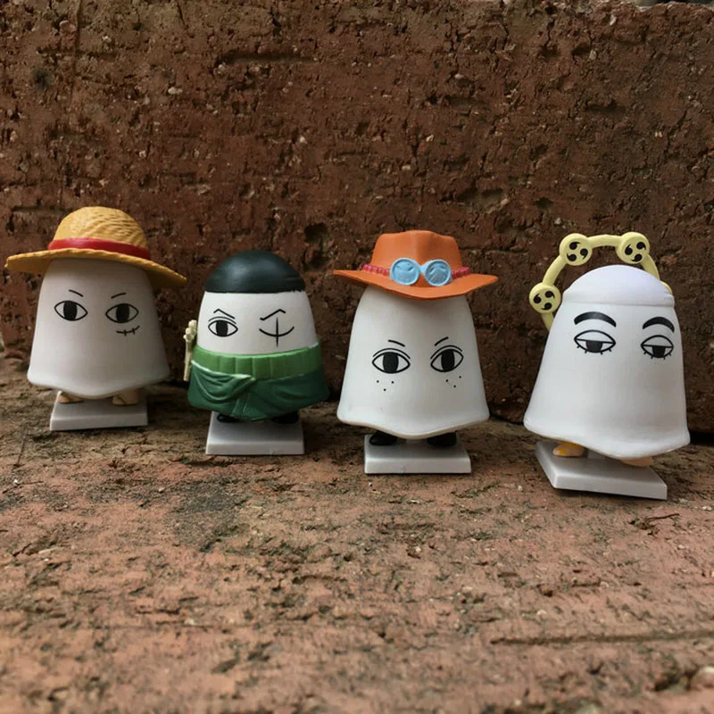 

ONE PIECE Action Figure Straw Hat Monkey D. Luffy Roronoa Zoro Portgas D Ace Q Version Creative Ornaments Toys