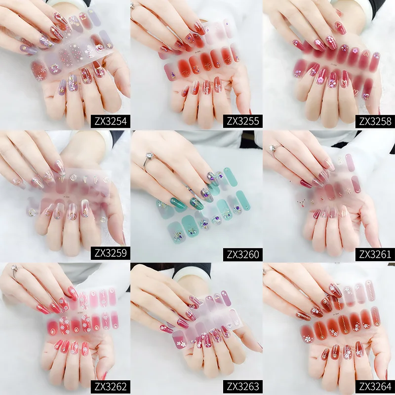 14 шт/Лист наклейки для ногтей 3D Алмазные Наклейки женщин девушек искусство