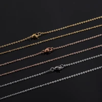 1 5mm75cm never fade stainless steel squash cross necklace chains for diy jewelry findings making materials handmade supplies
