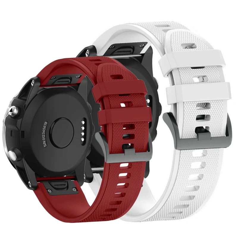 Ремешок силиконовый для наручных часов Garmin Fenix 6X 5X 6 5 6S 5S Plus 3 HR|Ремешки часов| |