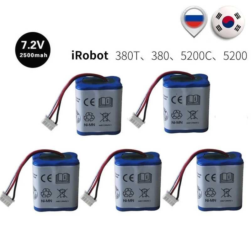 Оригинальный аккумулятор 7 2 в 380 Ач для iRobot Roomba Braava 2500 T Mint 5200c Ni MH мАч