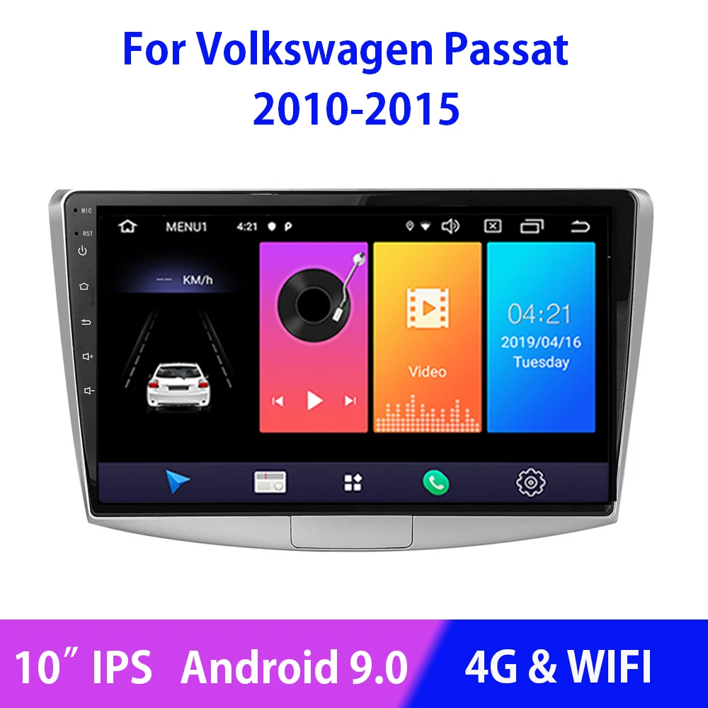 

Android 9.0 Wifi 4G Car Radio Multimedia Player Car Navigation For VW Volkswagen Passat B6/B7 Magotan/CC 2012 2013 2014 2015 IPS