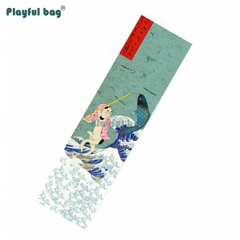 Игривый мешок 122x26 5 см скейтборд наждачная бумага красочная длинная доска сделай