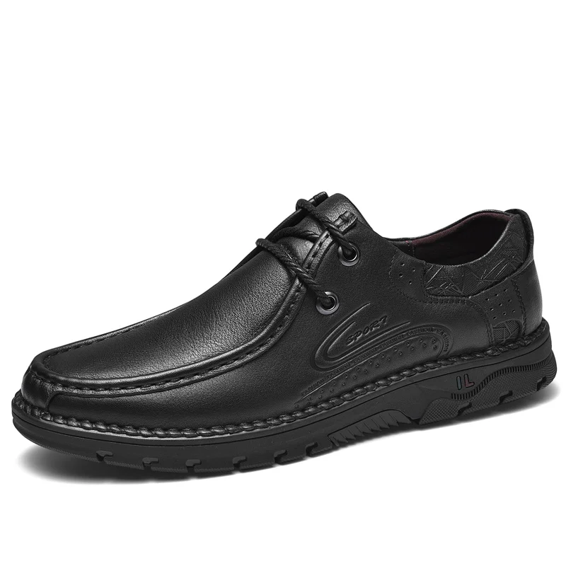 Туфли мужские классические из натуральной кожи деловые повседневная обувь на