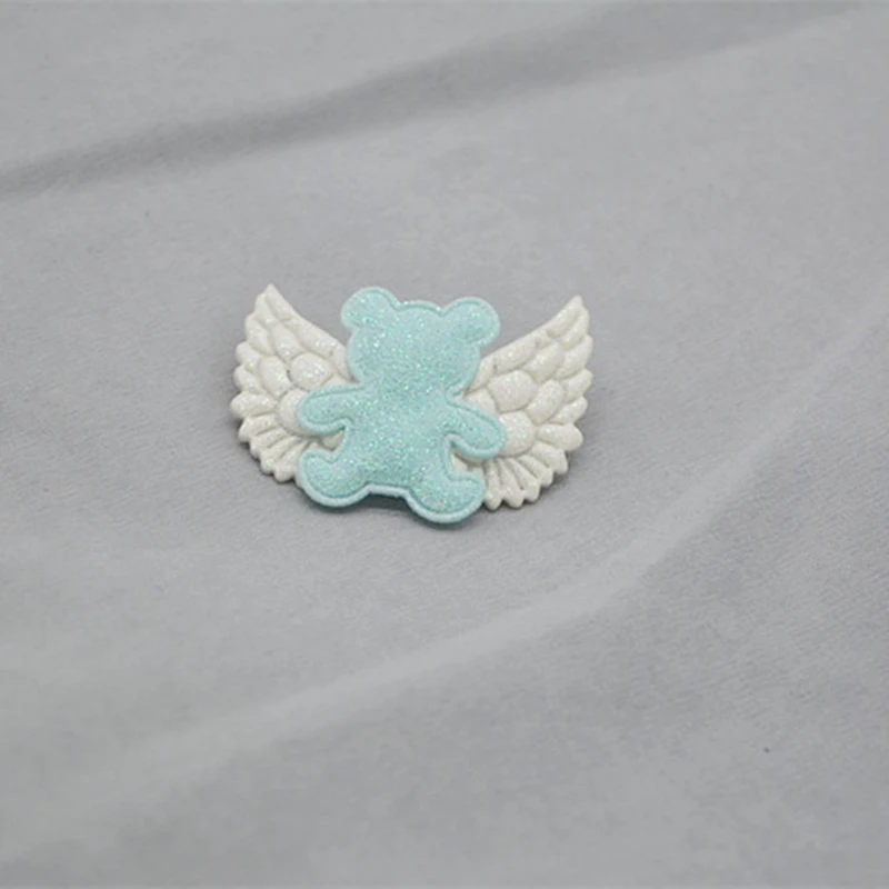 30Pcs Lovely Angel Wings Applique Ornament DIY Garment Glove BB Clip Craft Supplies Cake Baking Mold Making Decorative Materials - купить по