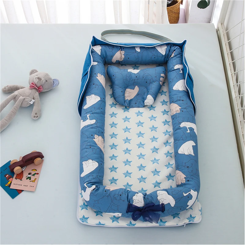 

Multi-Function Portable Foldable Travel Sleeping Baby Bed Crib For Baby Nest Bed For Newborns Infant Cribs Breathable Baby Bed