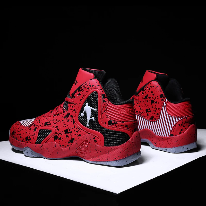 

Мужские баскетбольные ботинки большого размера, дышащие удобные спортивные ботильоны, спортивные тренировочные ботинки, прочные кроссовк...