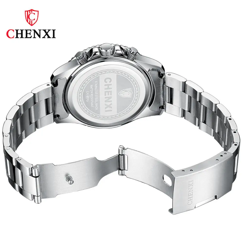 

CHENXI Watch Men Quartz Wristwatch Luxury Famous Waterproof Stainless Steel Business Watches Relogio Masculino CX901