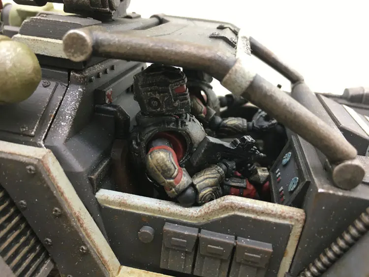 1/25 JOYTOY mecha RHINOCEROS Скаут автомобиль и UNSC девятый Легион солдат фигурка