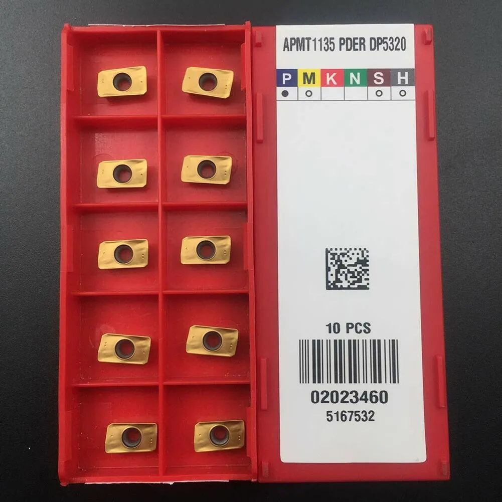 

10pcs APMT1135 PDER DP5320 Blade APMT1135PDER DP5320 Carbide Cutter For Steel BAP 300R Hot Sale Brand New
