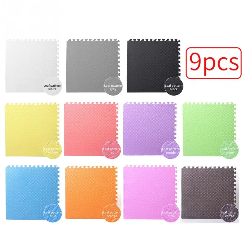 

9pcs/set Foam Floor Mat Baby Activity Anti-shock Pad Extra Thick Non-Toxic Soft Floor Mat Children DIY Learning Colorful Jigsaw