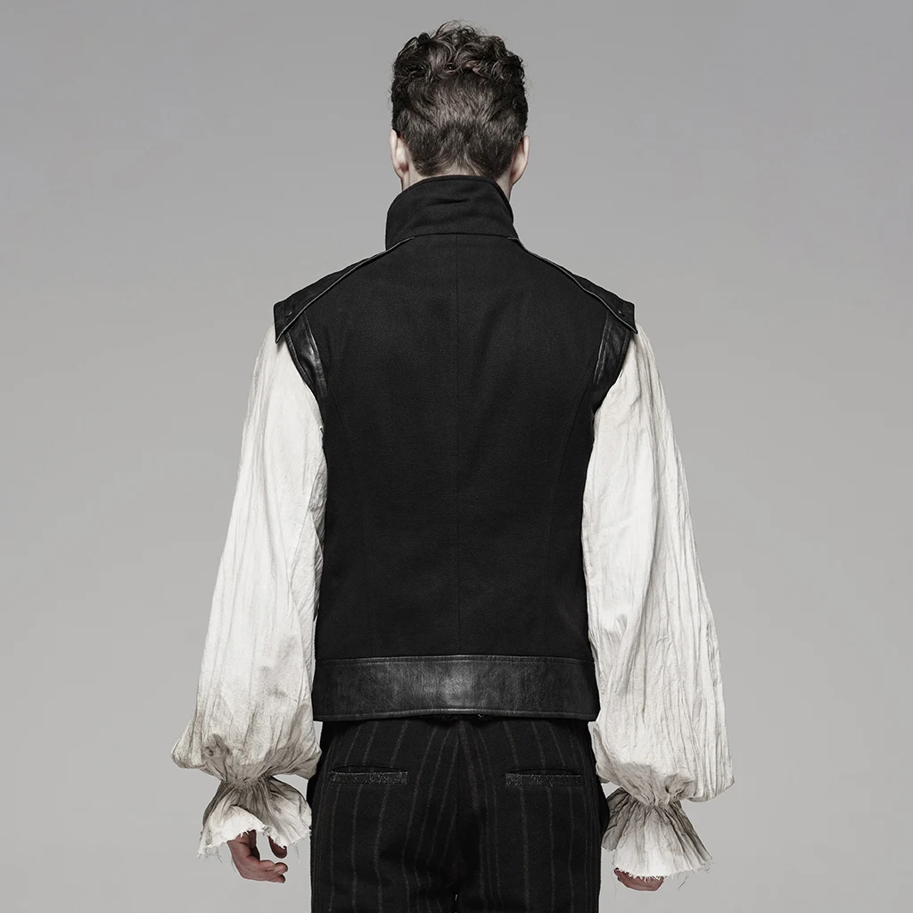 Панк RAVE Мужской Ретро жилет в стиле стимпанк ткань саржевого переплетения