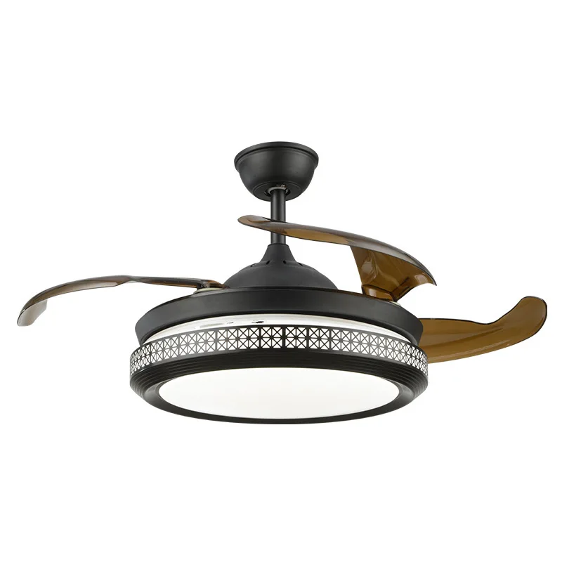 

Новый китайский Невидимый потолочный вентилятор-светильник потолочный Тип дома Обеденная Спальня Гостиная вентилятор светильник с электр...