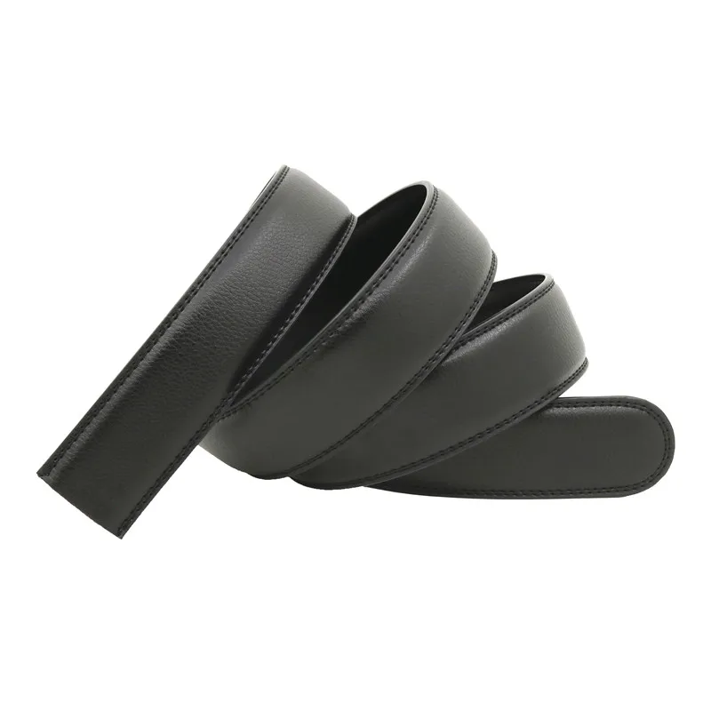 

No Buckle belt 3.5cm Genuine Leather Automatic Belts Body Strap Designer Men ribbon belt