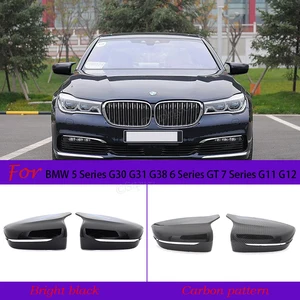 for bmw 5 6 7 series g30 g31 g38 g11 g12 2016 2017 2018 side wing replacement mirror cover rear view high quality type free global shipping