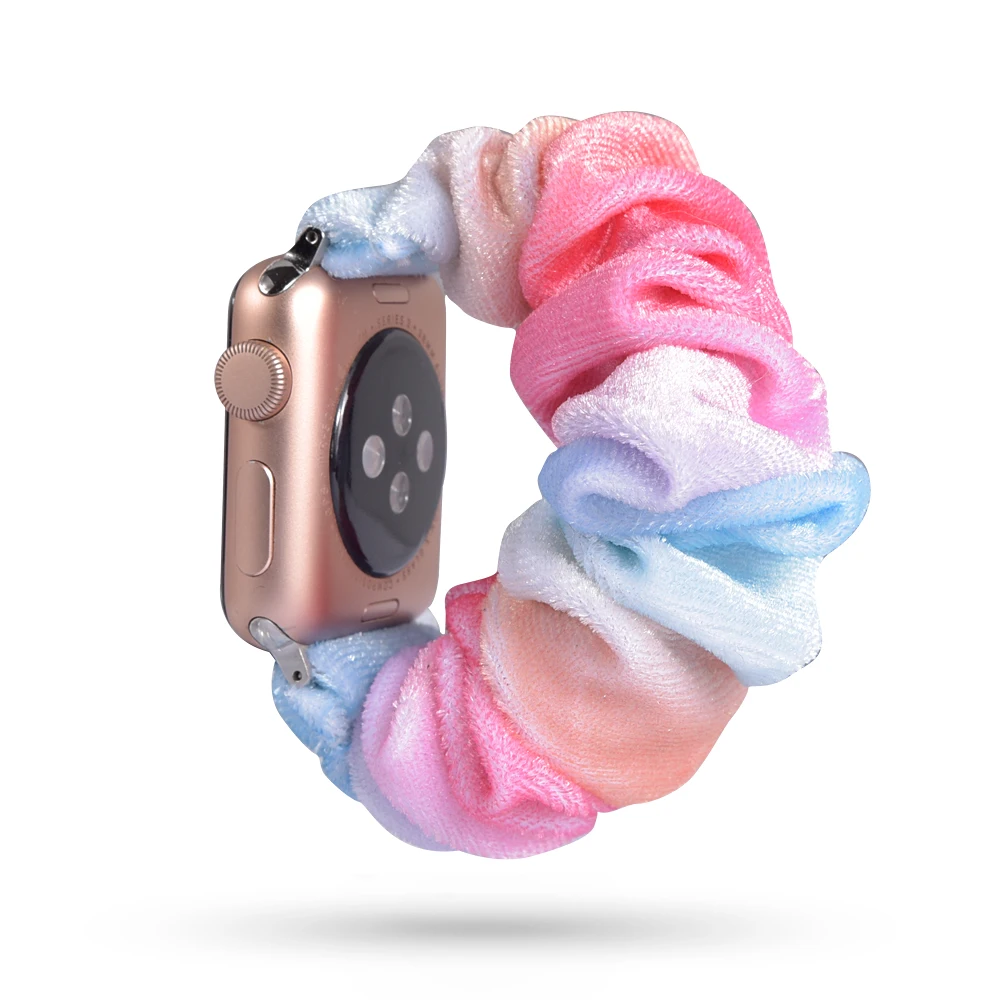 Растягивающийся эластичный ремешок для часов Apple Watch 38 мм/40 мм 42 мм/44 мм Повседневный женский браслет для девочек для iwatch - Цвет ремешка: 49