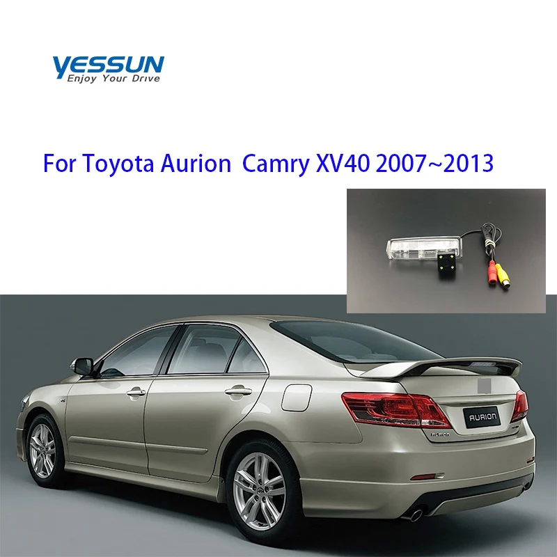 Камера номерного знака Yessun для Toyota Aurion Camry XV40 2007 ~ 2013 Автомобильная камера заднего
