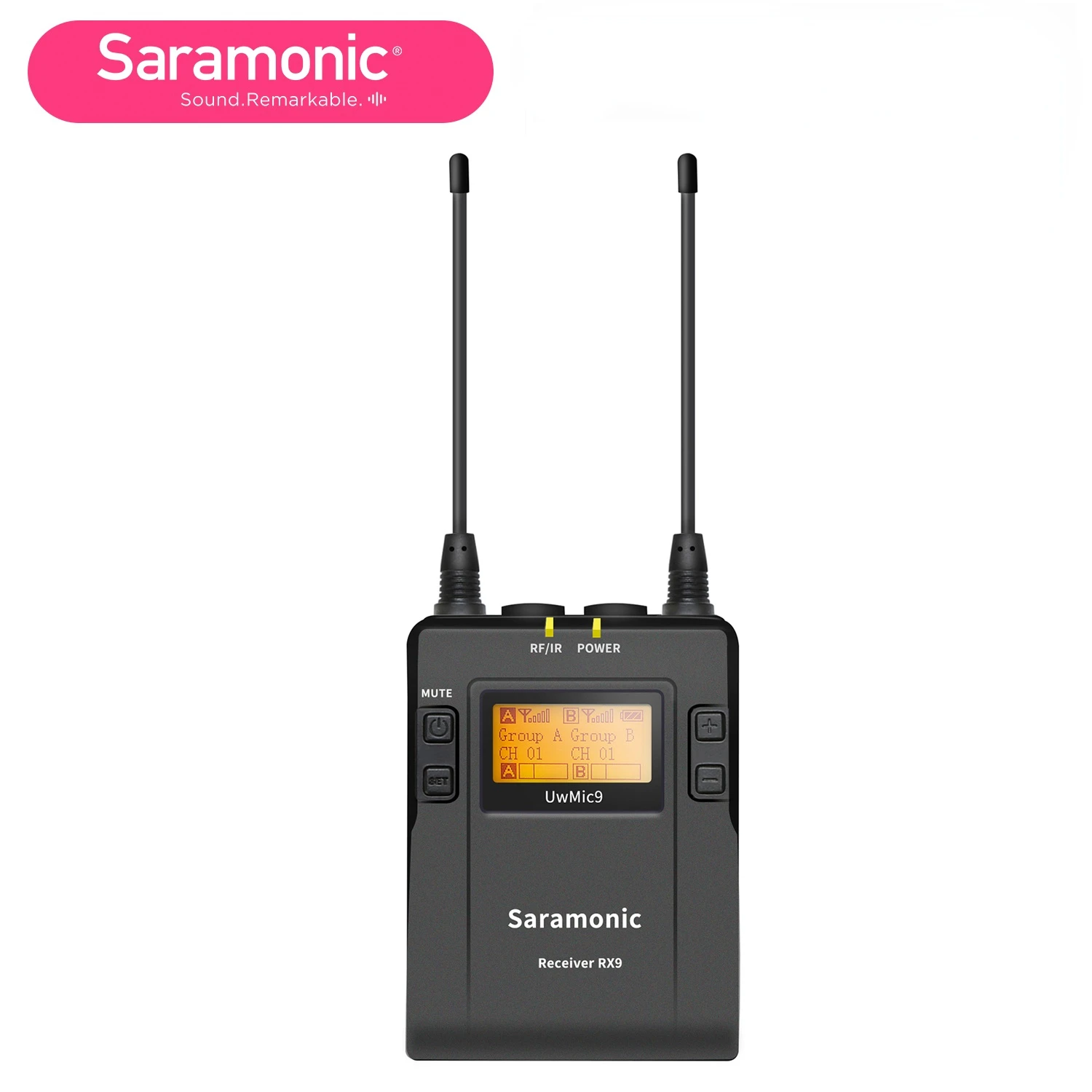 Приемник Saramonic UWMIC9 RX9 с выходным кабелем 3 5 мм и фотоаппаратом | Электроника