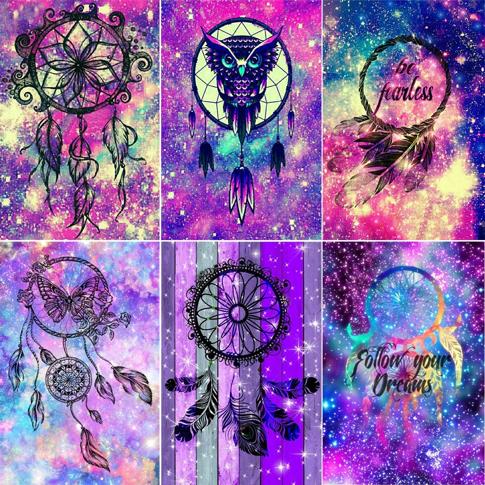

5D Diamond Painting Full Square/Round DreamCatcher Landscape Embroidery Mosaic Kit Handmade Home Decor Gift