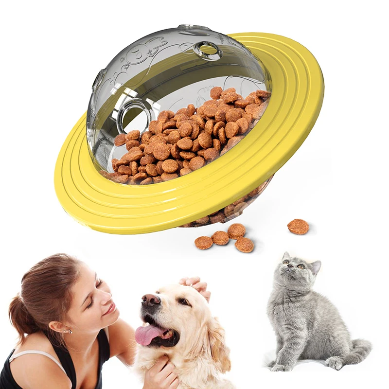 Кормушка для домашних животных дозатор утечки пищи устойчивый к укусам форма НЛО