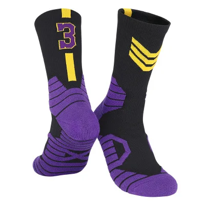 

nbaing Professional Super Star Basketball Socks Elite Thick Sports Socks Non-slip Durable Skateboard Towel Bottom Socks Stocking