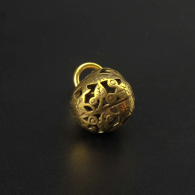 Полый брелок для ключей ручной работы из чистой латуни подвески автомобильной