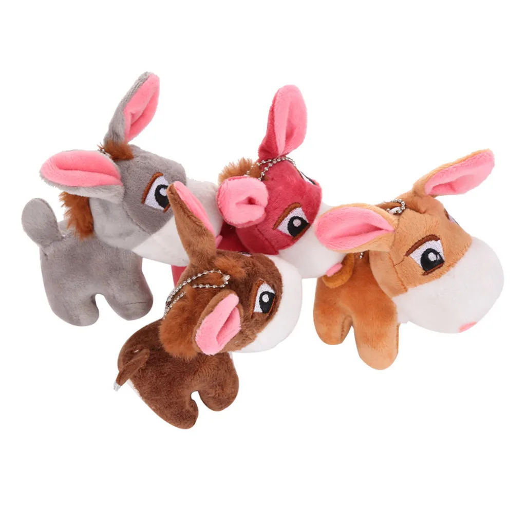 

Small Pendant Cute Little Donkey Pendant Little Donkey Keychain Fun Plush Doll Children Toy Keychain Birthday Present 2021 Sale