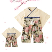 kids japanese kimono style baby girls boys 5 types toddler infant cotton kimono boys jumpsuit clothes costume a206