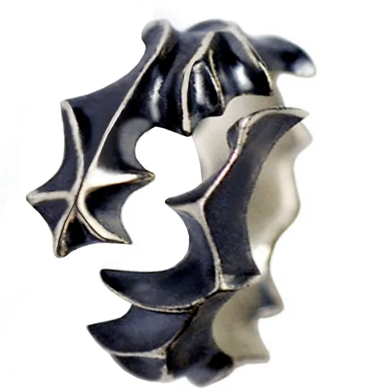 Мужское кольцо из нержавеющей стали Винтажное с драконом и Богом модный