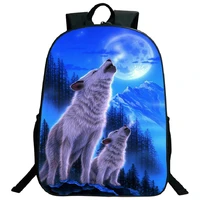 mochila 3d animal wolf backpack teens school backpacks women men bookbag college student boys girls back to school bag
