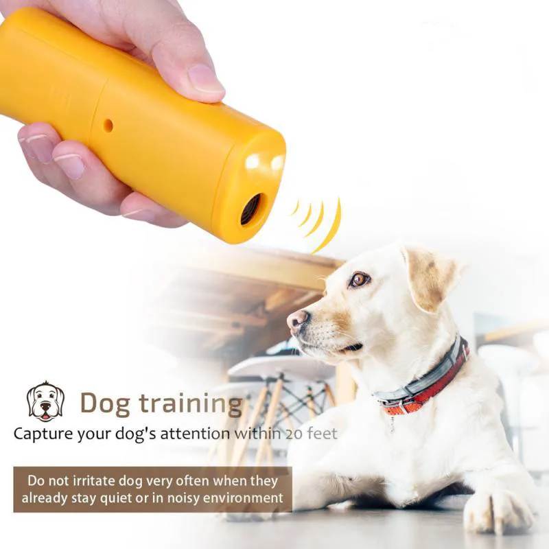 Pet Dog Repeller Anti Barking Stop Bark Training Device Trainer LED Ultrasonic 3 in 1 Without Battery 2 | Дом и сад