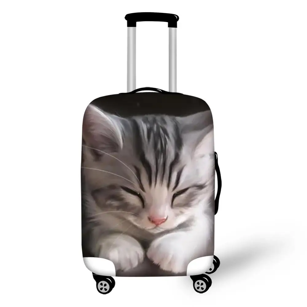 HaoYun Water-proof Suitcase Cover Kawaii Cats Animal Elastic Dust-proof Luggage Cover Luggage Protective Accessories Only Cover