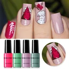 Лак для ногтей NICOLE DIARY стемпинг ногтей покрытие, Цветной, красный, фиолетовая для украшения ногтей пластин, для самостоятельного изготовления дизайна ногтей