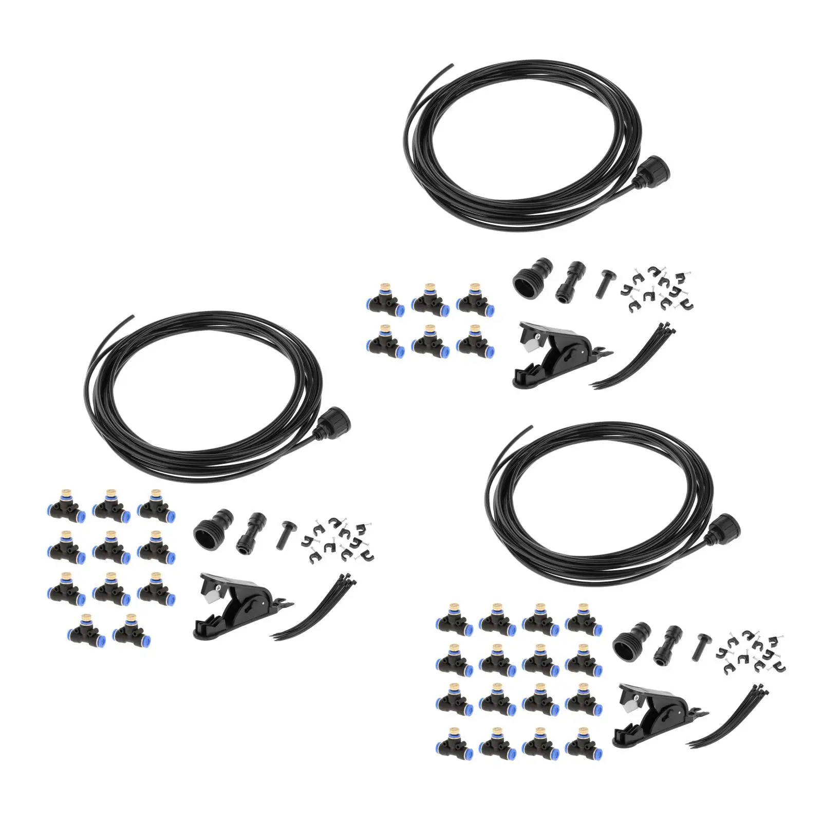 

6/9/15M Outdoor Cooling Patio Misting System Fan Cooler Water Mist Gardenhouse Spray Hot Fog Misting System